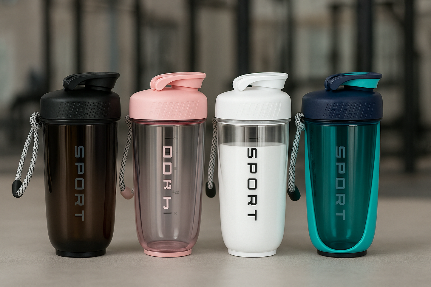 Blendio™ Smart Shaker Bottle – Durable Leak-Proof Protein Mixer (600ml)